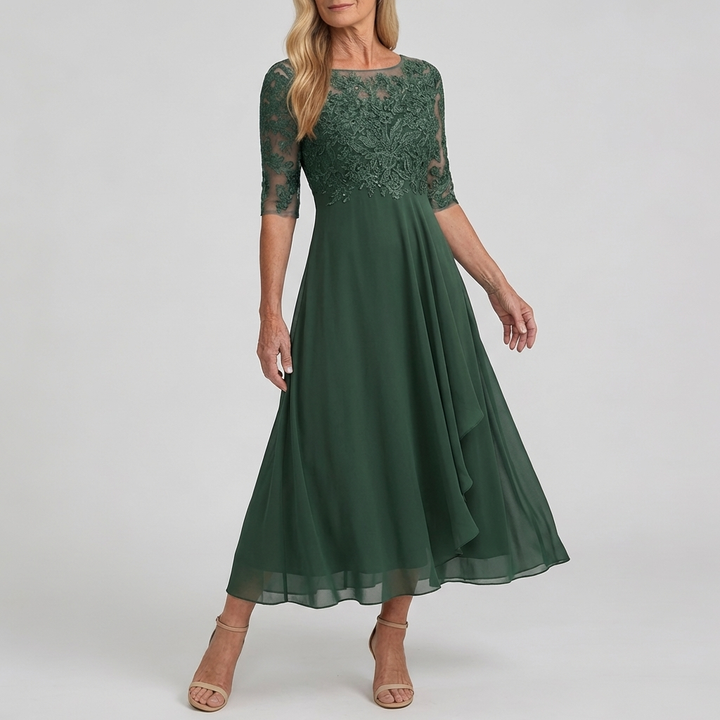 Rose™ | The Flattering Lace Midi Dress